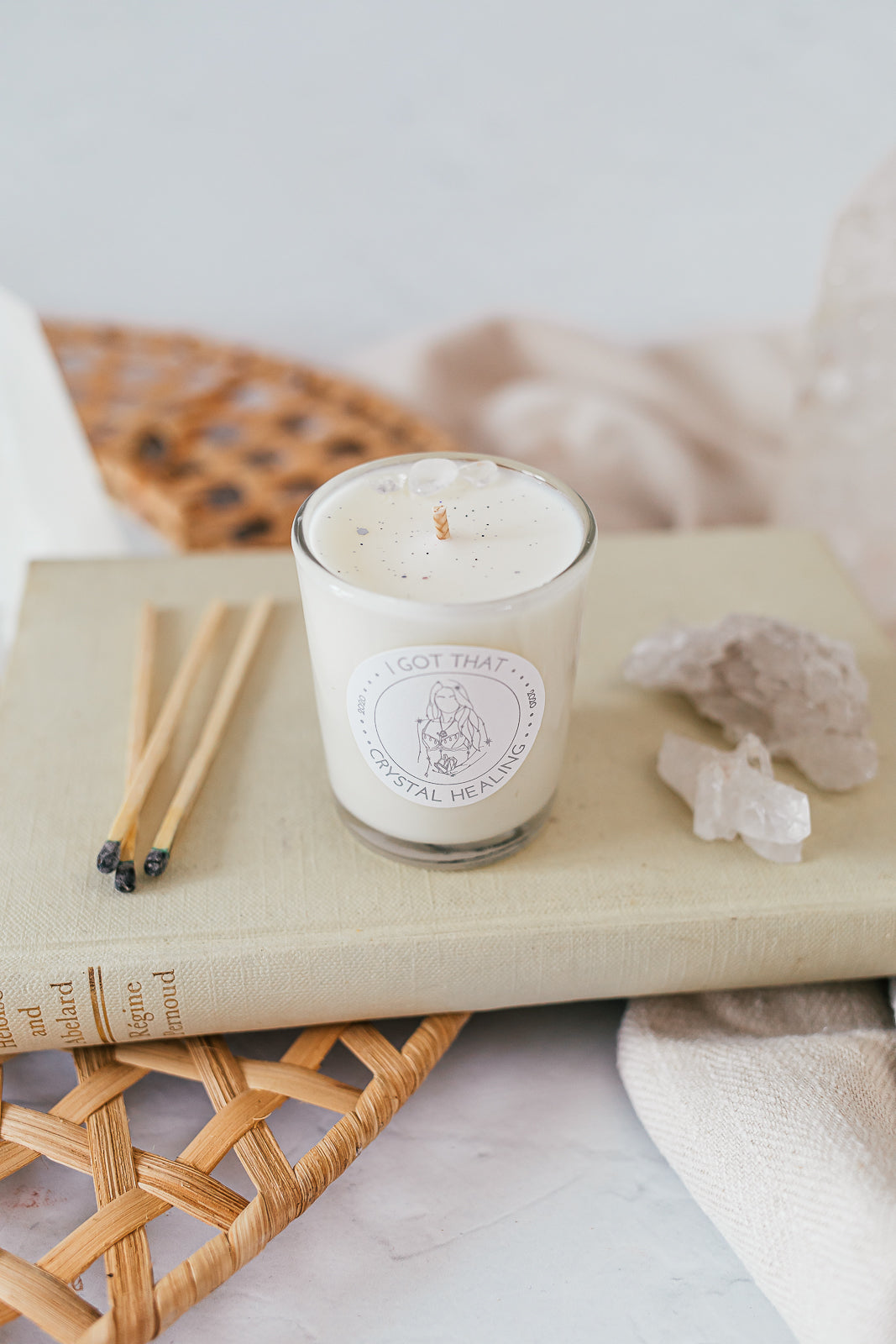Classic Clear Quartz - Coco & Sandalwood Candle