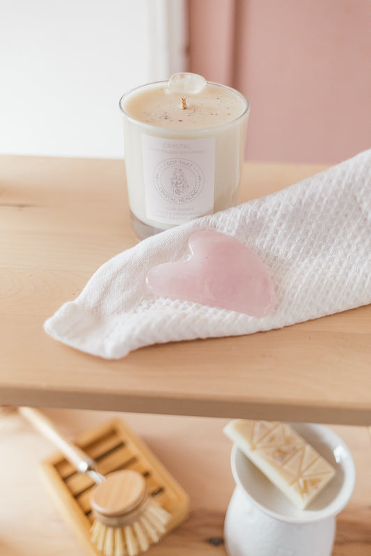 Rose Quartz Gua Sha Facial tool