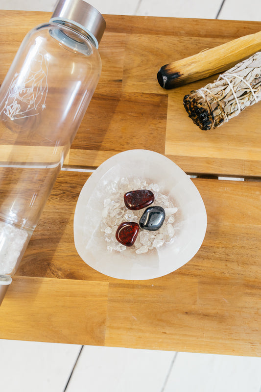 Crystal Water Bottle - Root Chakra