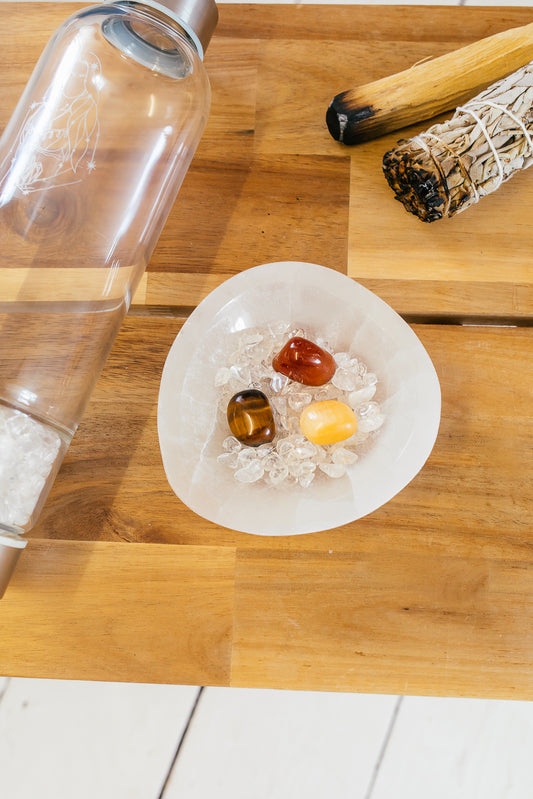 Crystal Water Bottle - Solar Plexus Chakra