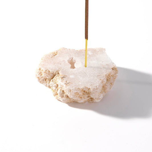 Quartz Geode Incense Holder