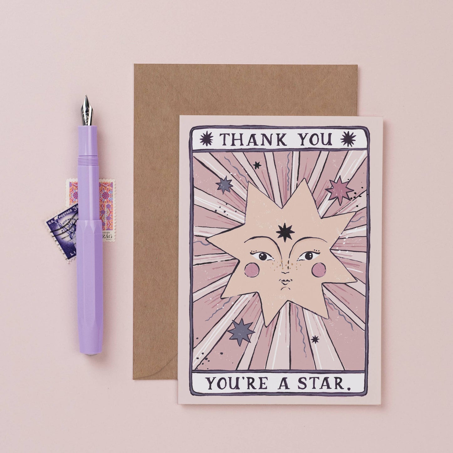 You're a Star Thank You Card | Thank You Cards | Tarot Card