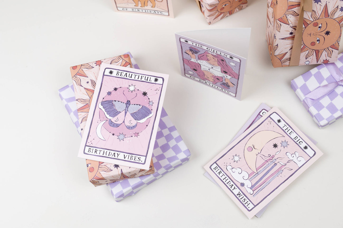 Moth Birthday Vibes Card | Birthday Card | Tarot Cards