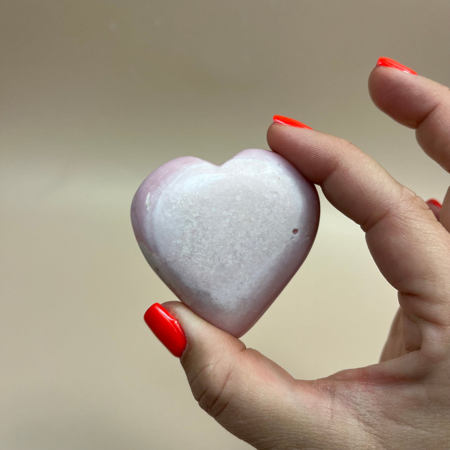 Pink Opal Heart