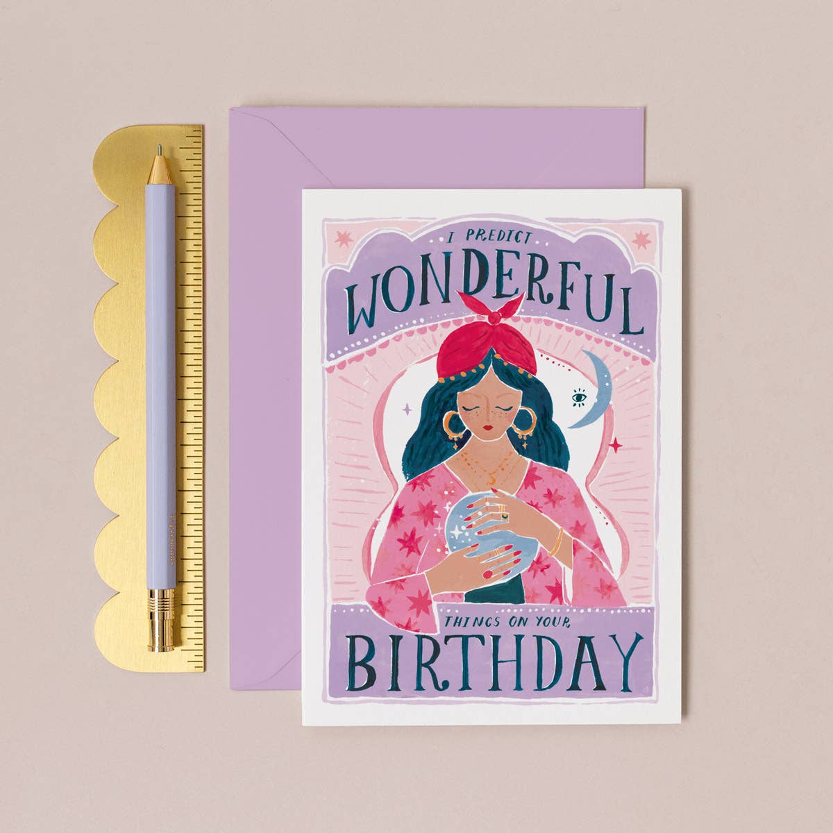 Fortune Birthday Card | Crystal Ball Card | Greeting Cards