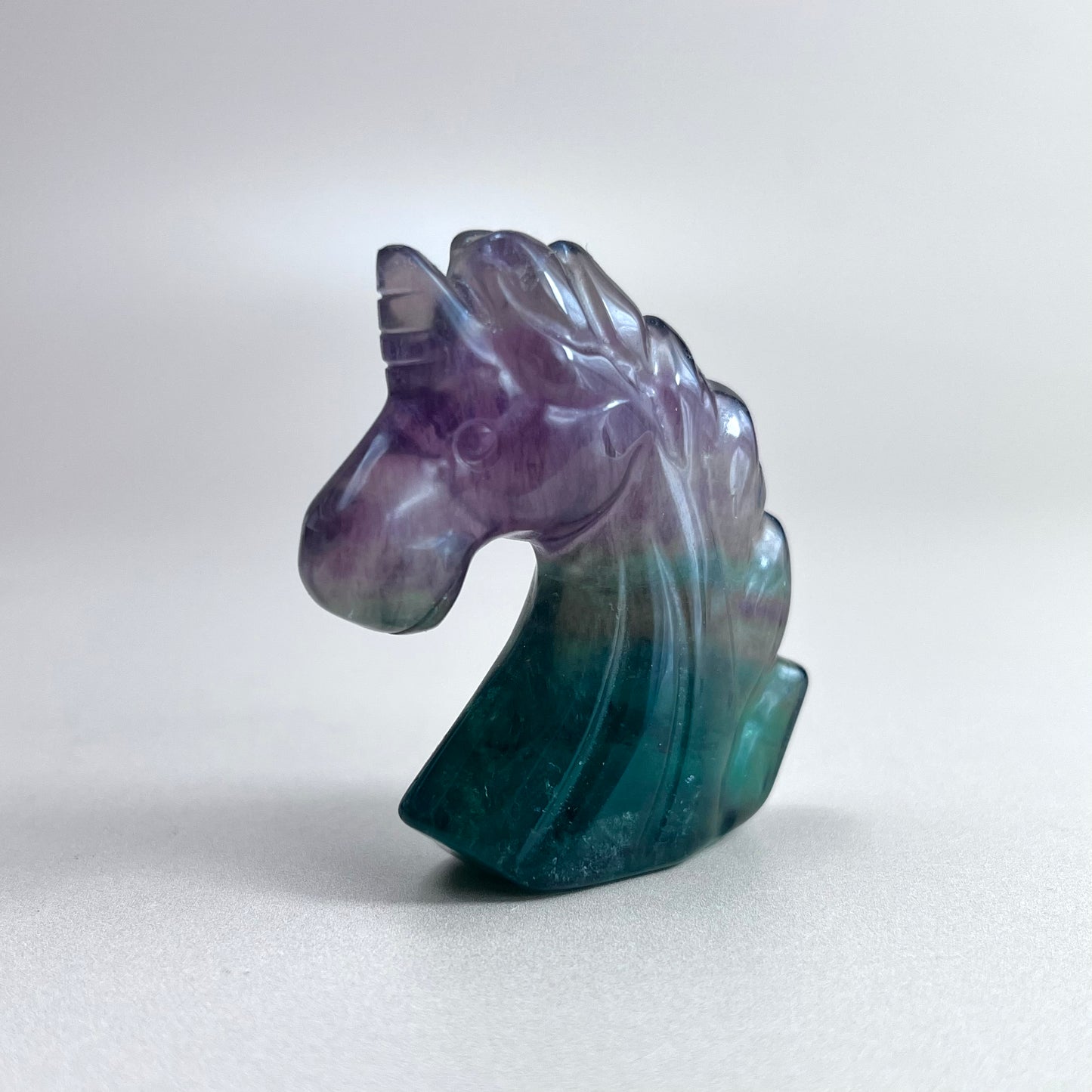Fluorite Unicorn Head