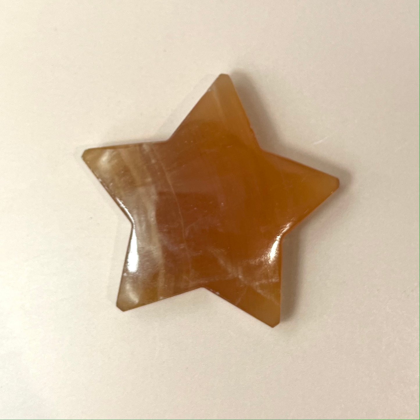 Honey Calcite Star