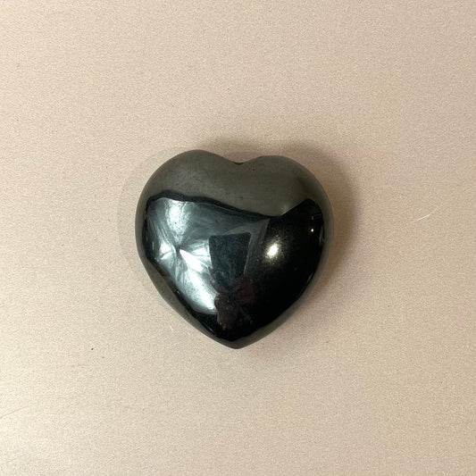 Hematite Love Heart