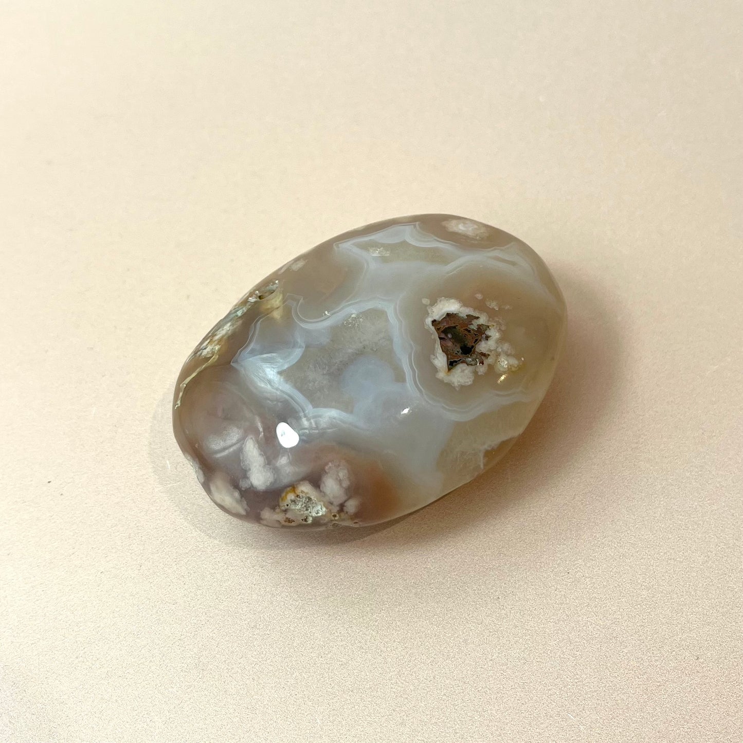 Flower Agate Pebble