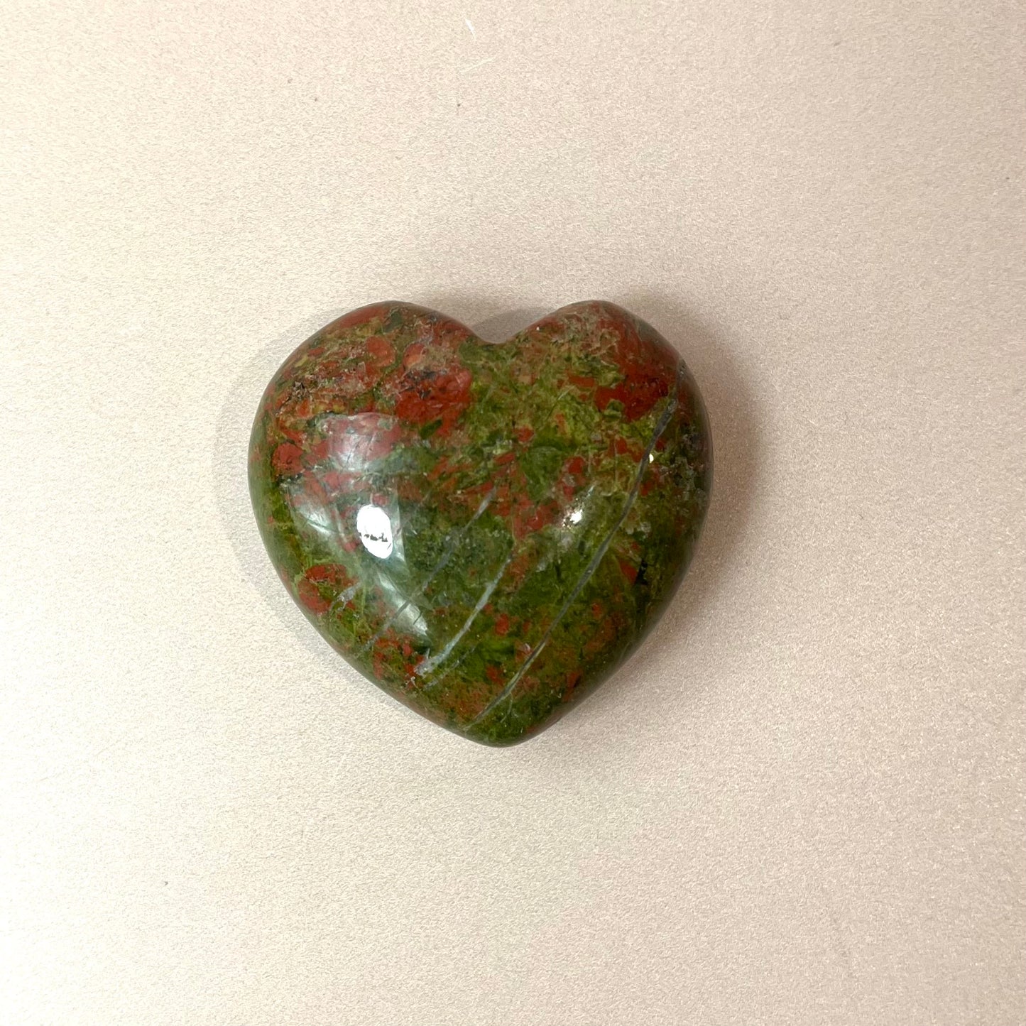 Unakite Love Heart