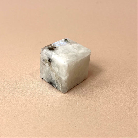 Rainbow Moonstone Cube