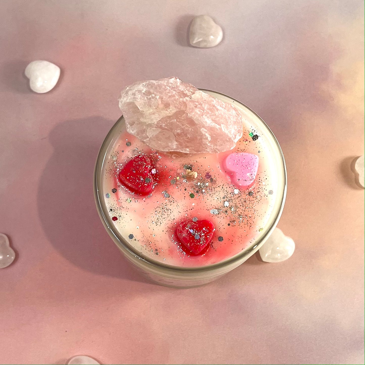 My Love XO Valentines Rose Quartz - Rhubarb & Rose - Large