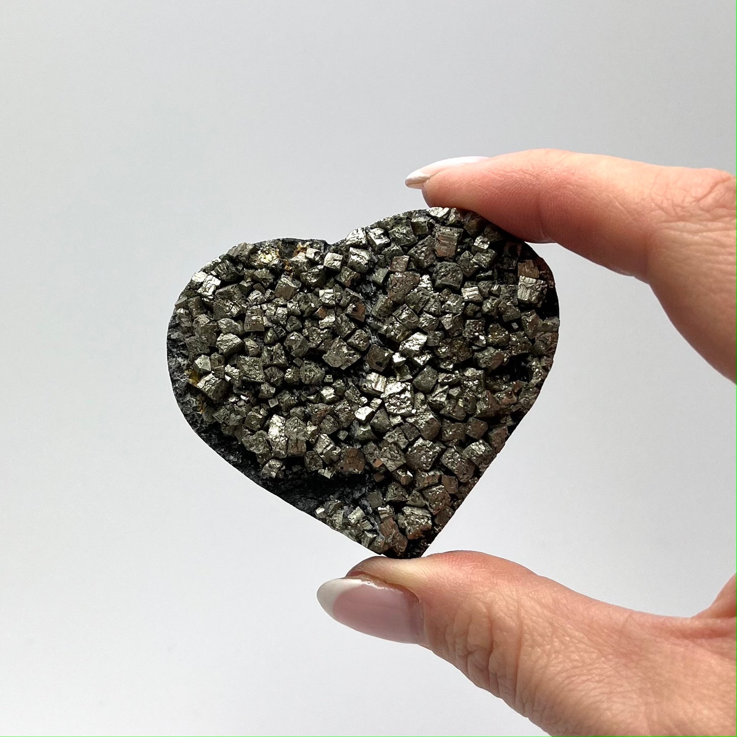 Shungite With Pyrite Heart