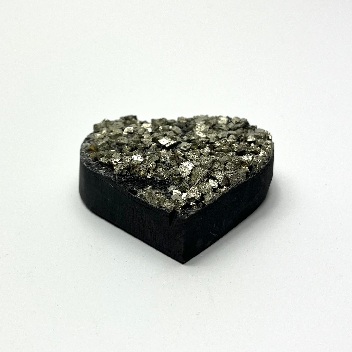 Shungite With Pyrite Heart
