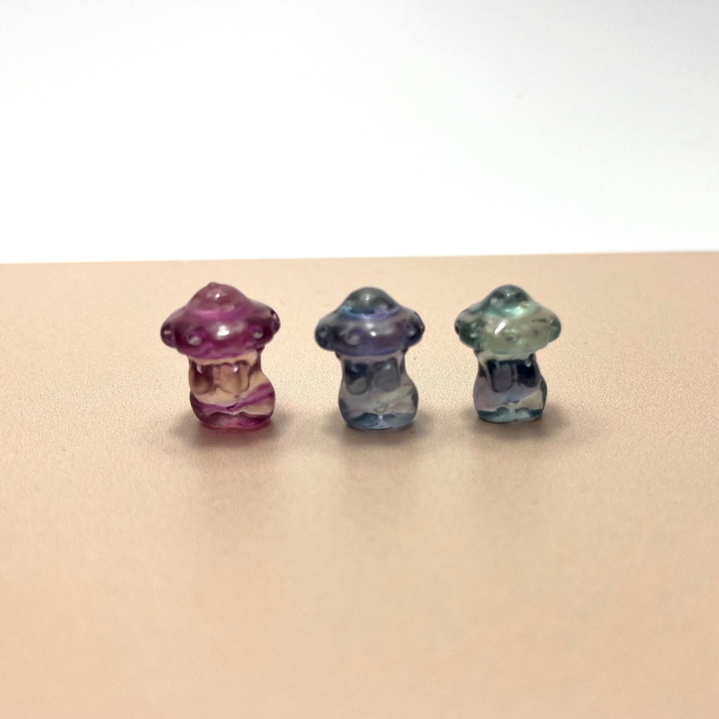 Mini Fluorite Mushroom Body Carving