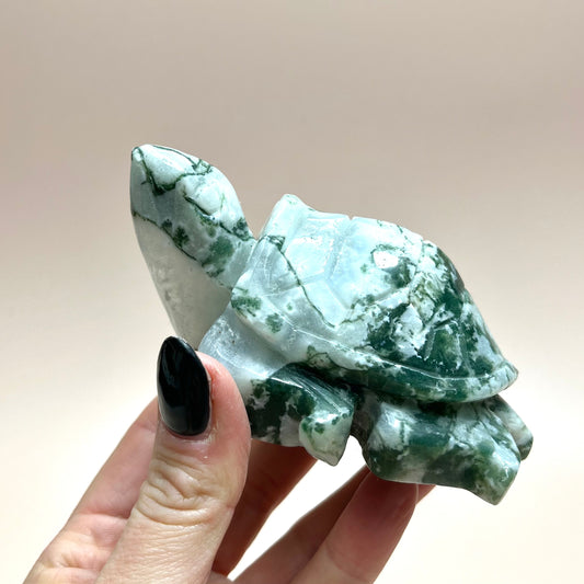 Moss Agate Turtle