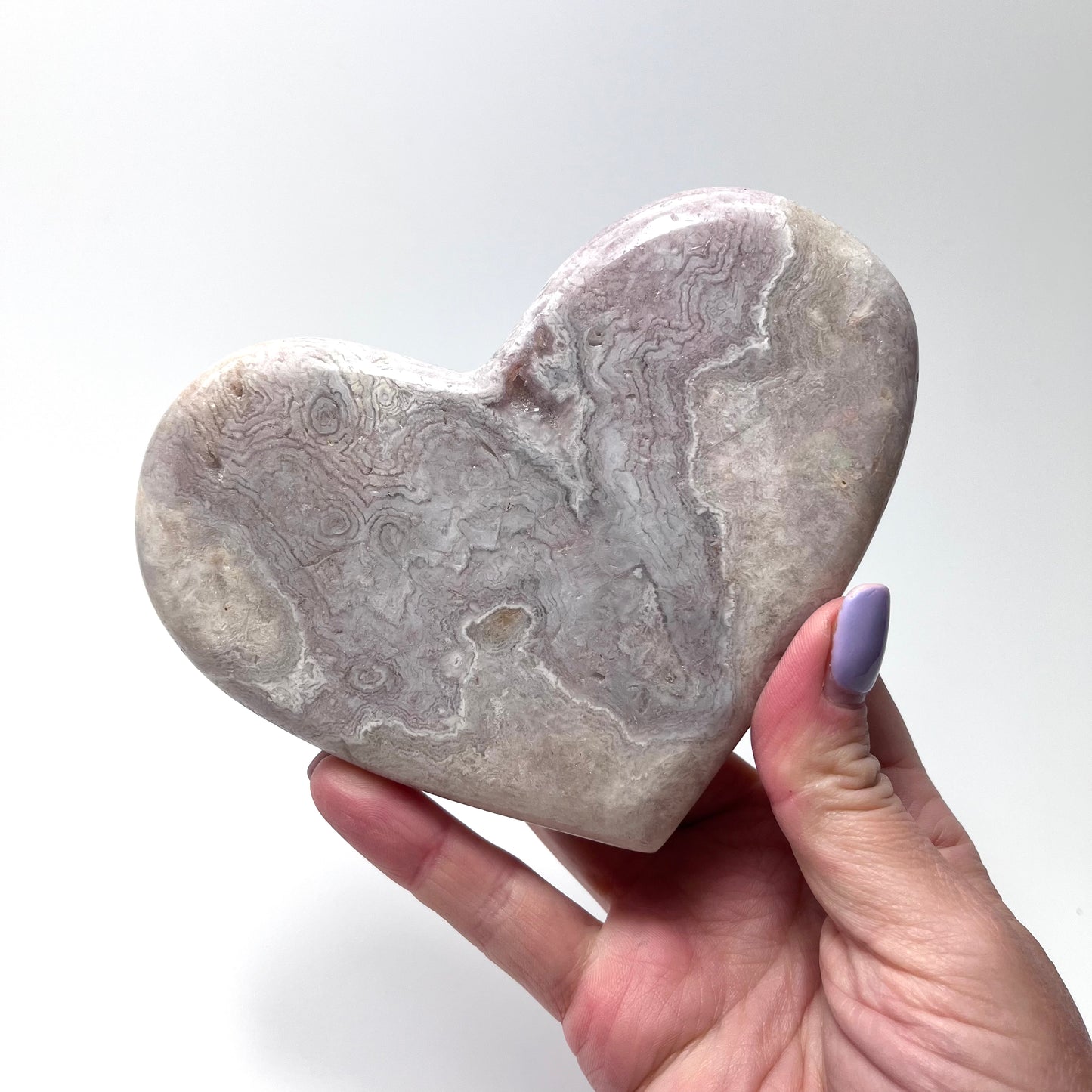 Pink Amethyst Heart