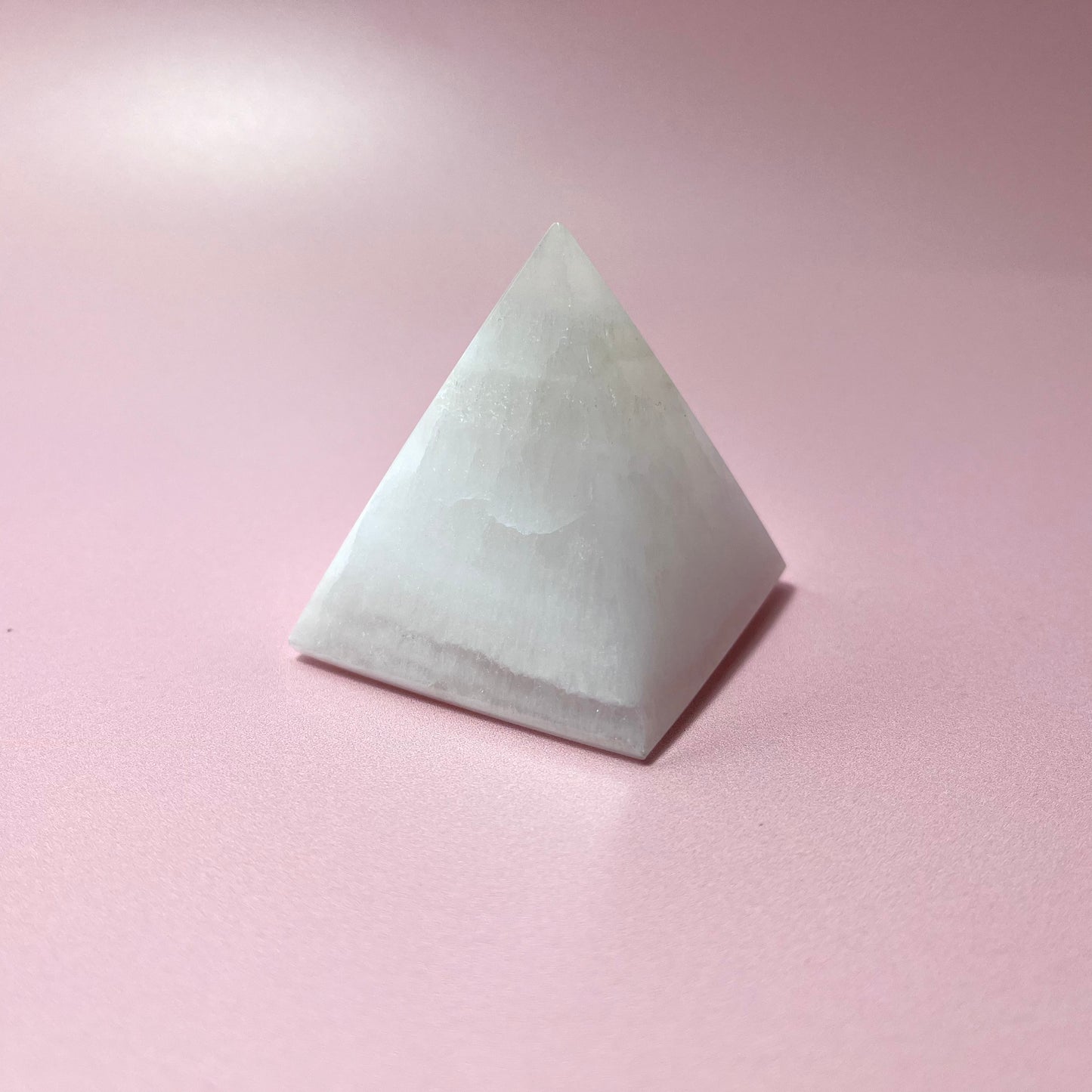 Pink Calcite Pyramid