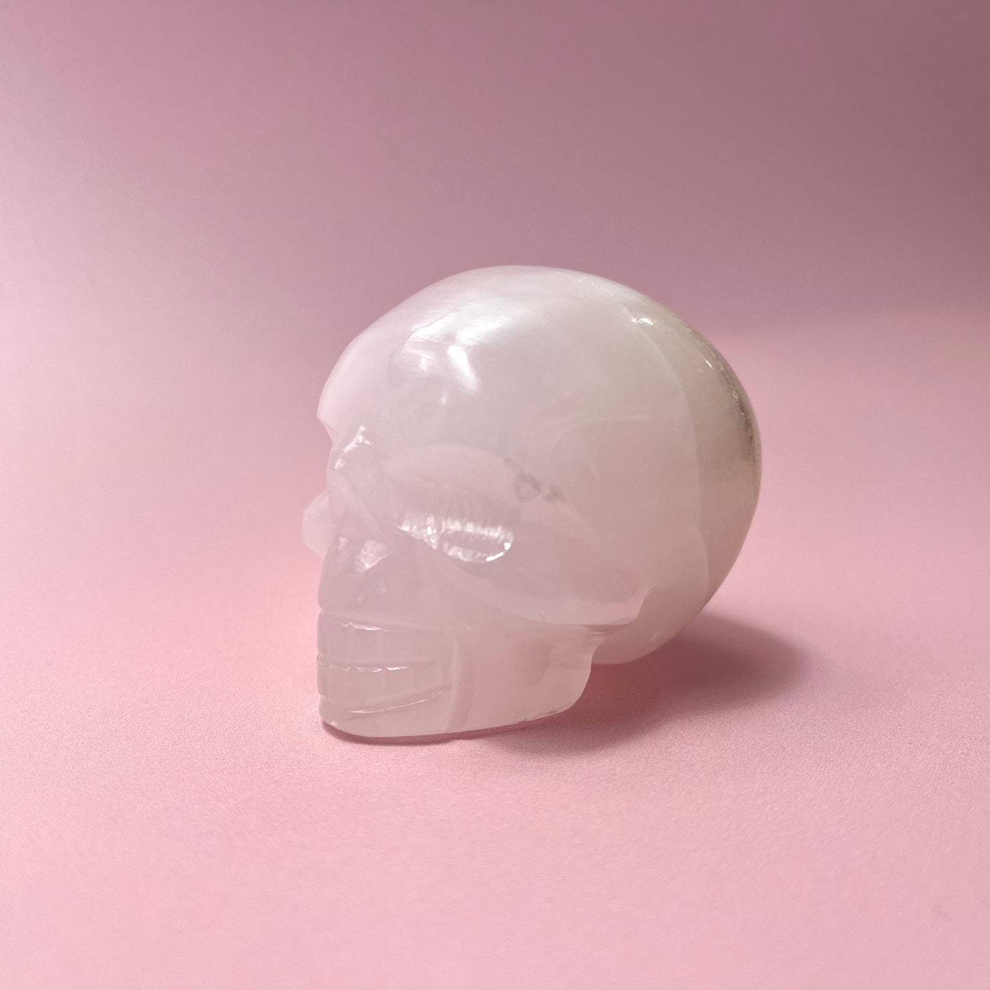 Pink Himalayan Calcite Skull