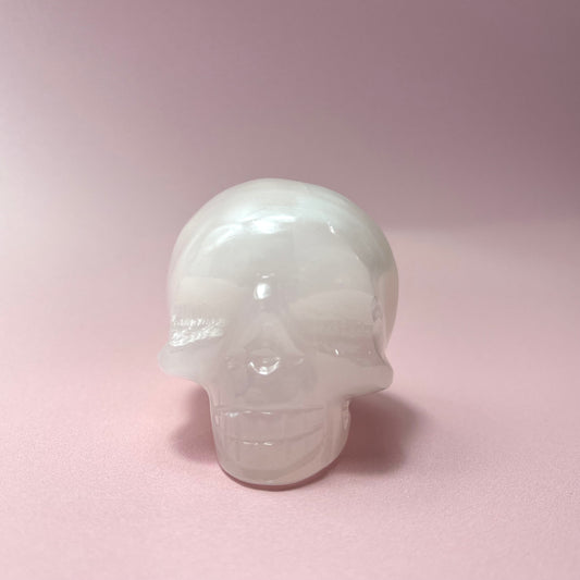 Pink Himalayan Calcite Skull