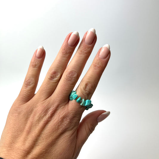 Turquoise Chip Ring