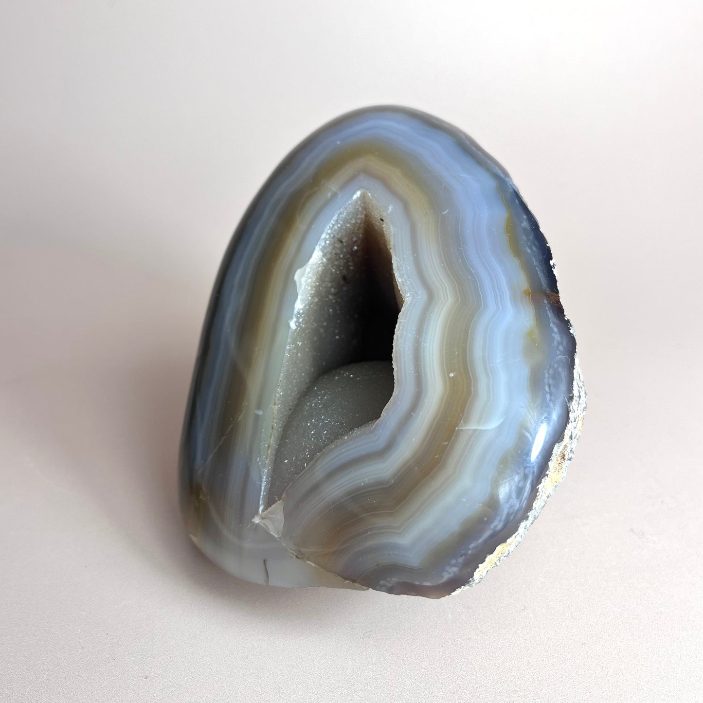 Natural Agate Druzy Geode