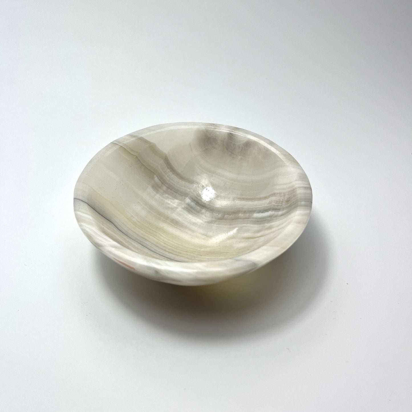 Grey Aragonite Bowl