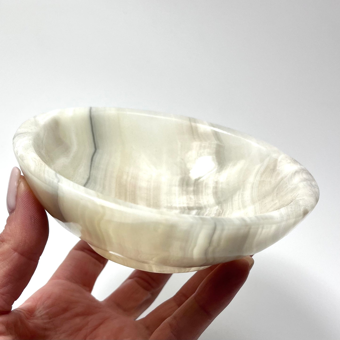 Grey Aragonite Bowl