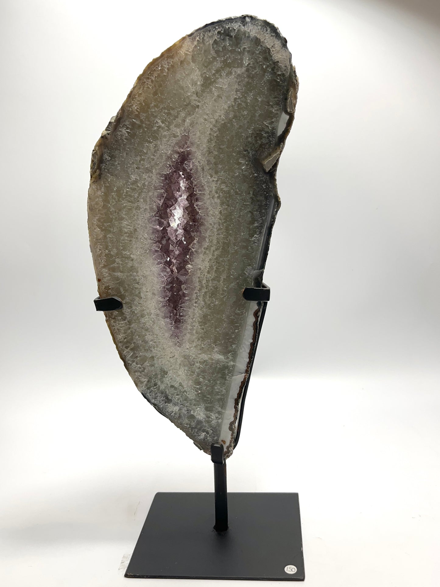 Amethyst Slice On Stand