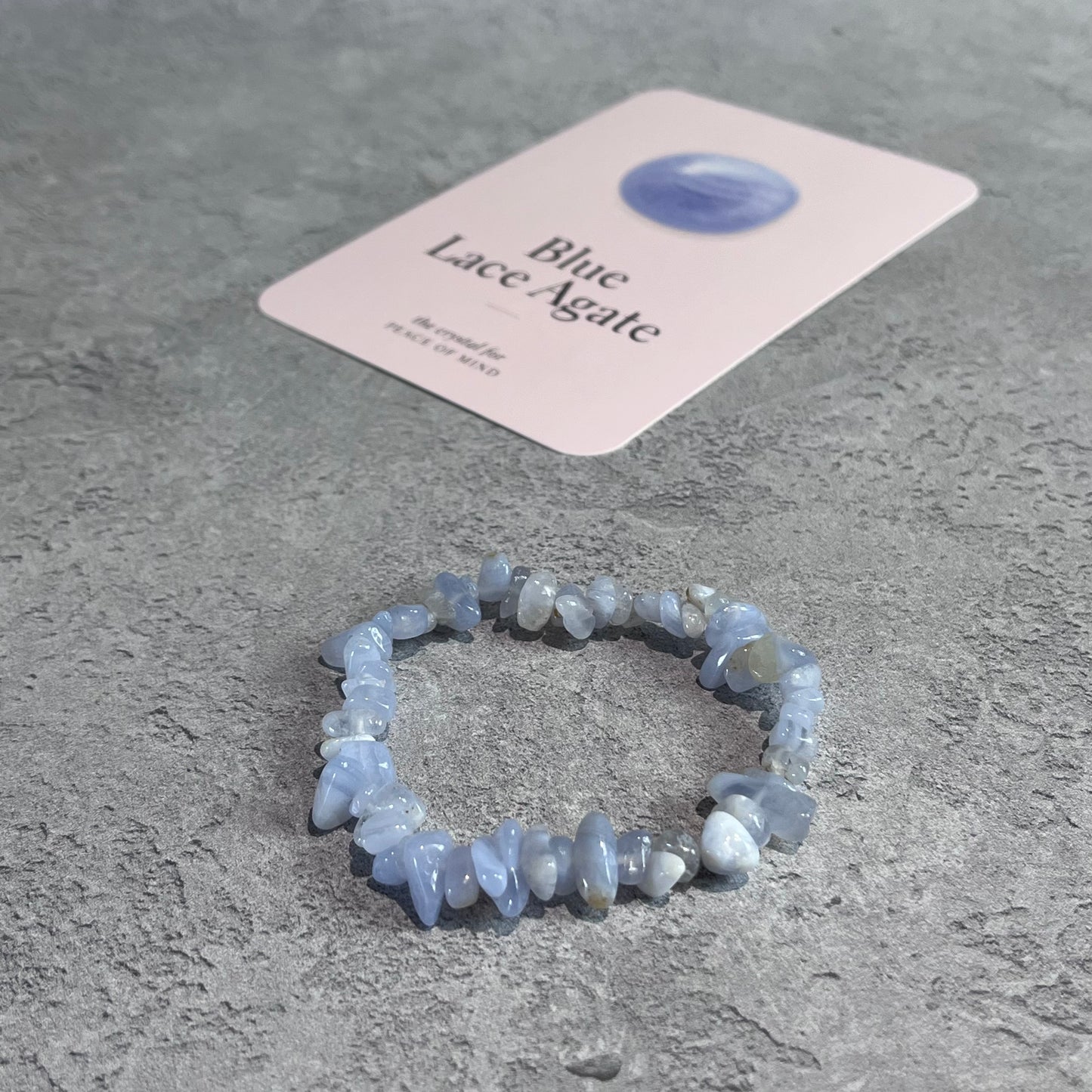 Blue Lace Agate Chip Bracelet