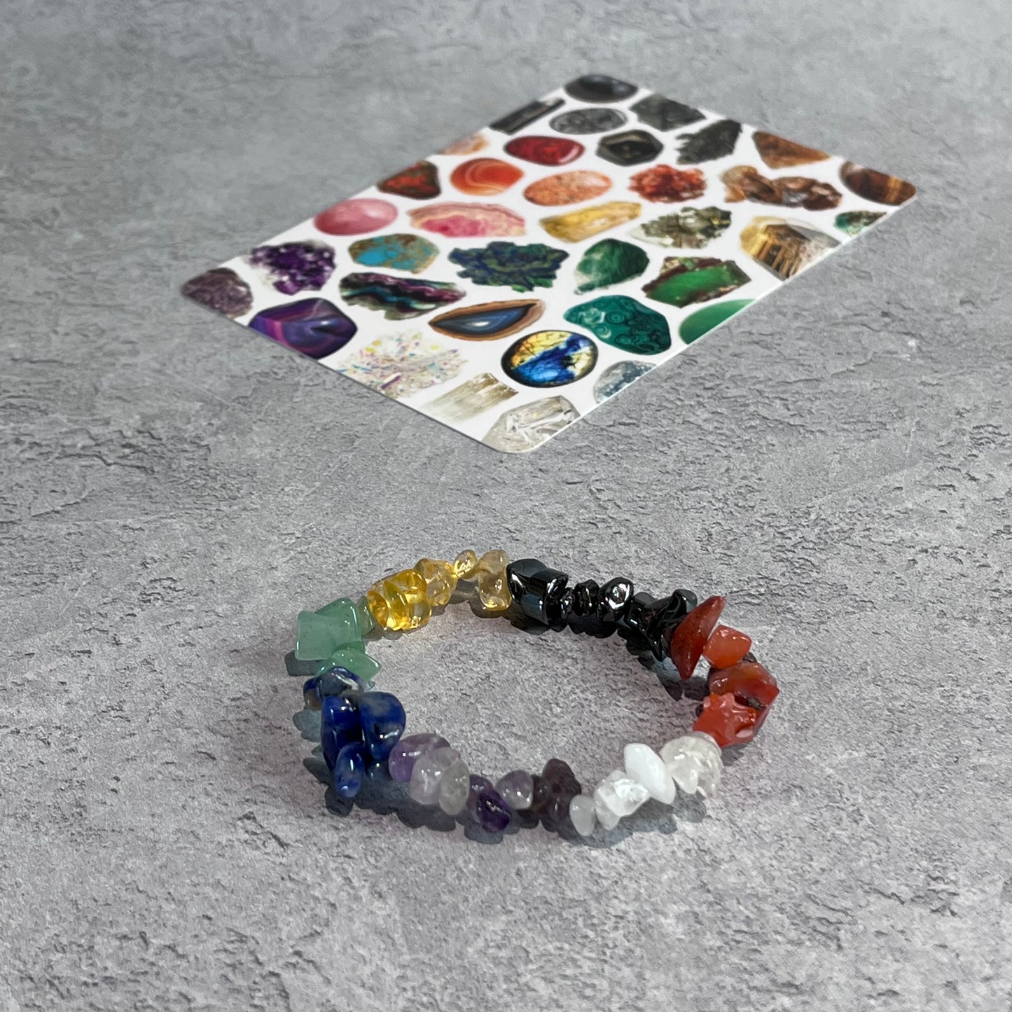 Crystal Chakra Chip Bracelet