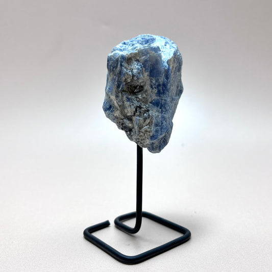 Raw Blue Kyanite Piece On Stand