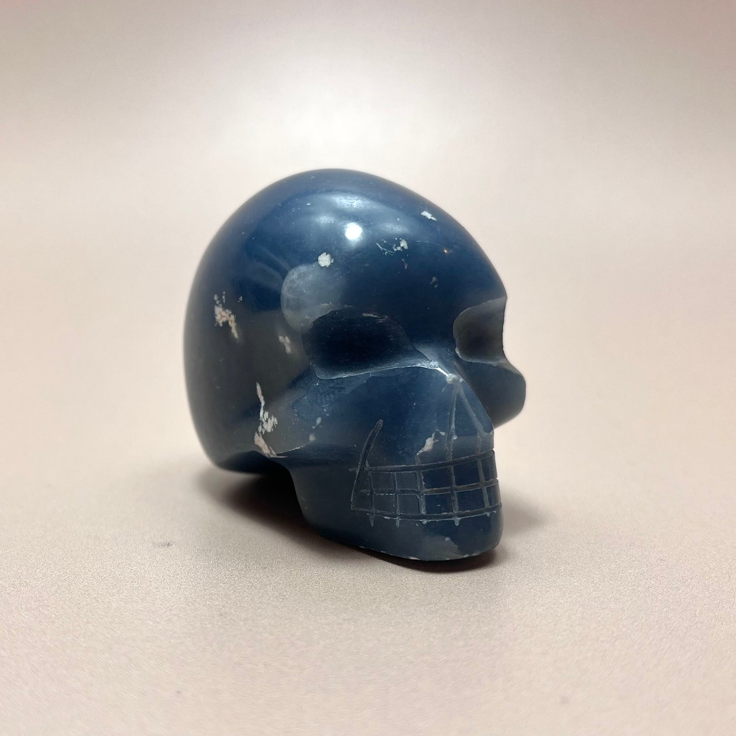 Angelite Skull