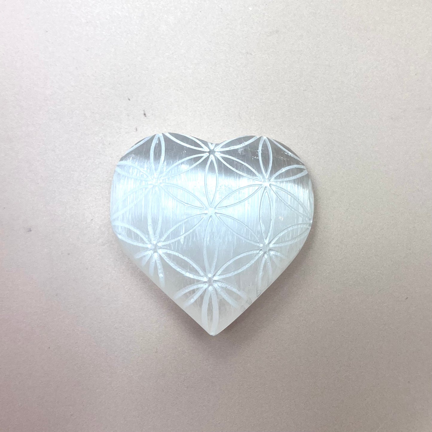 Selenite Heart Palm