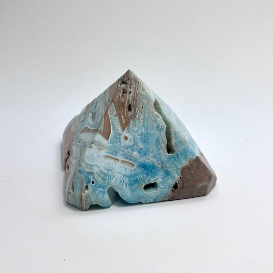 Blue Aragonite Pyramid