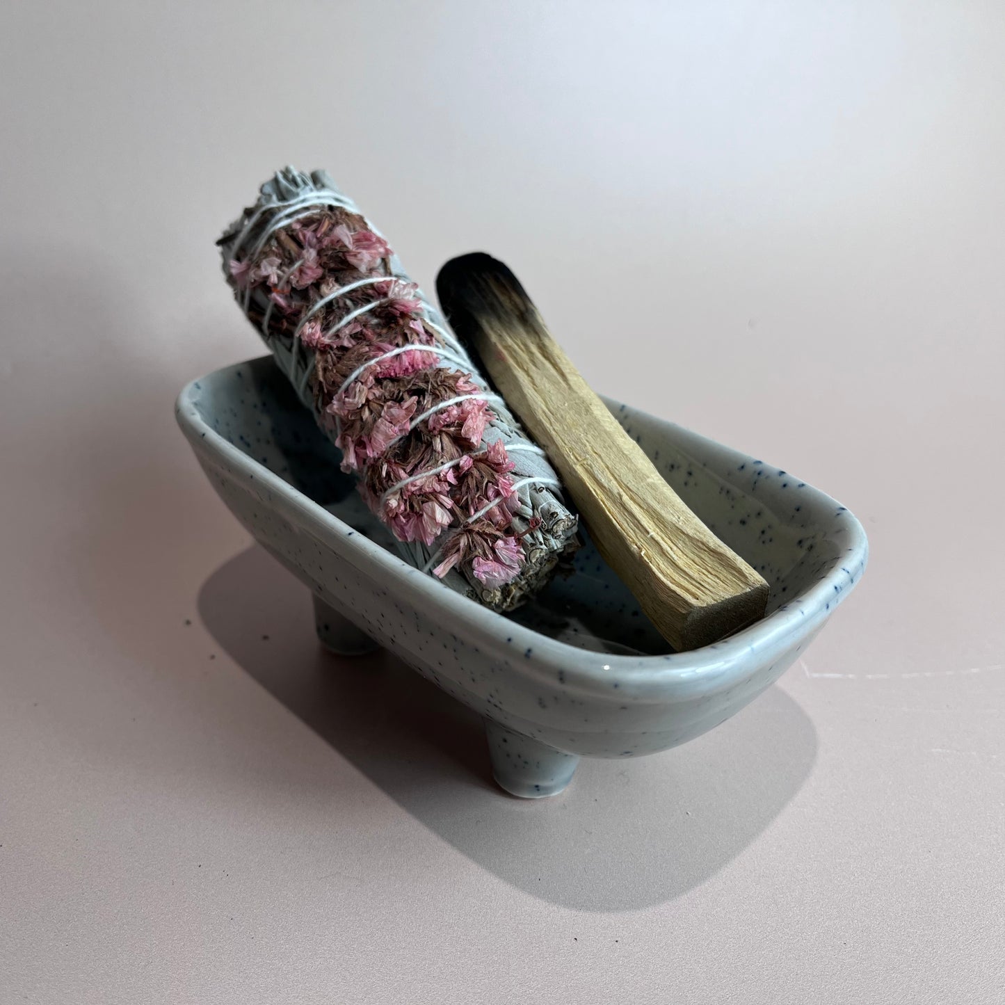 Ceramic Sage & Palo Santo Holder