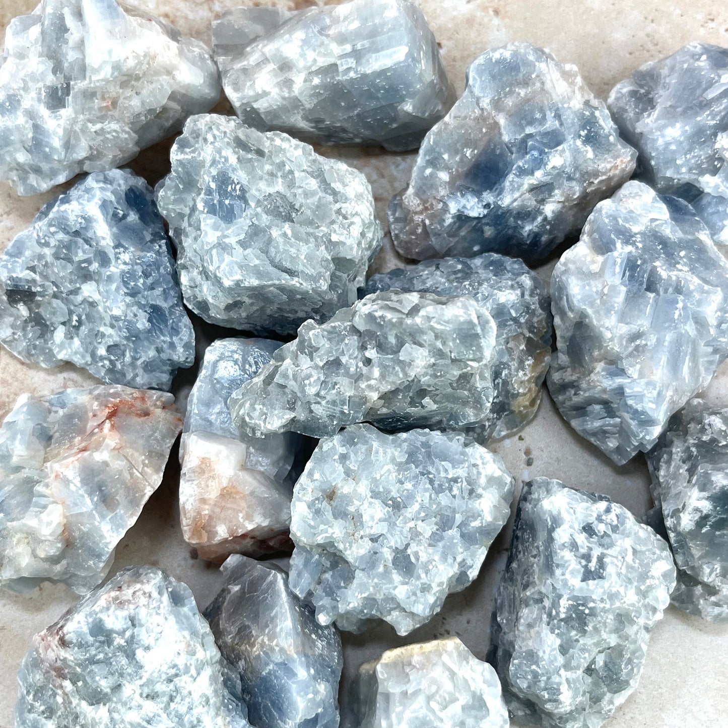 Rough Blue Calcite Chunk