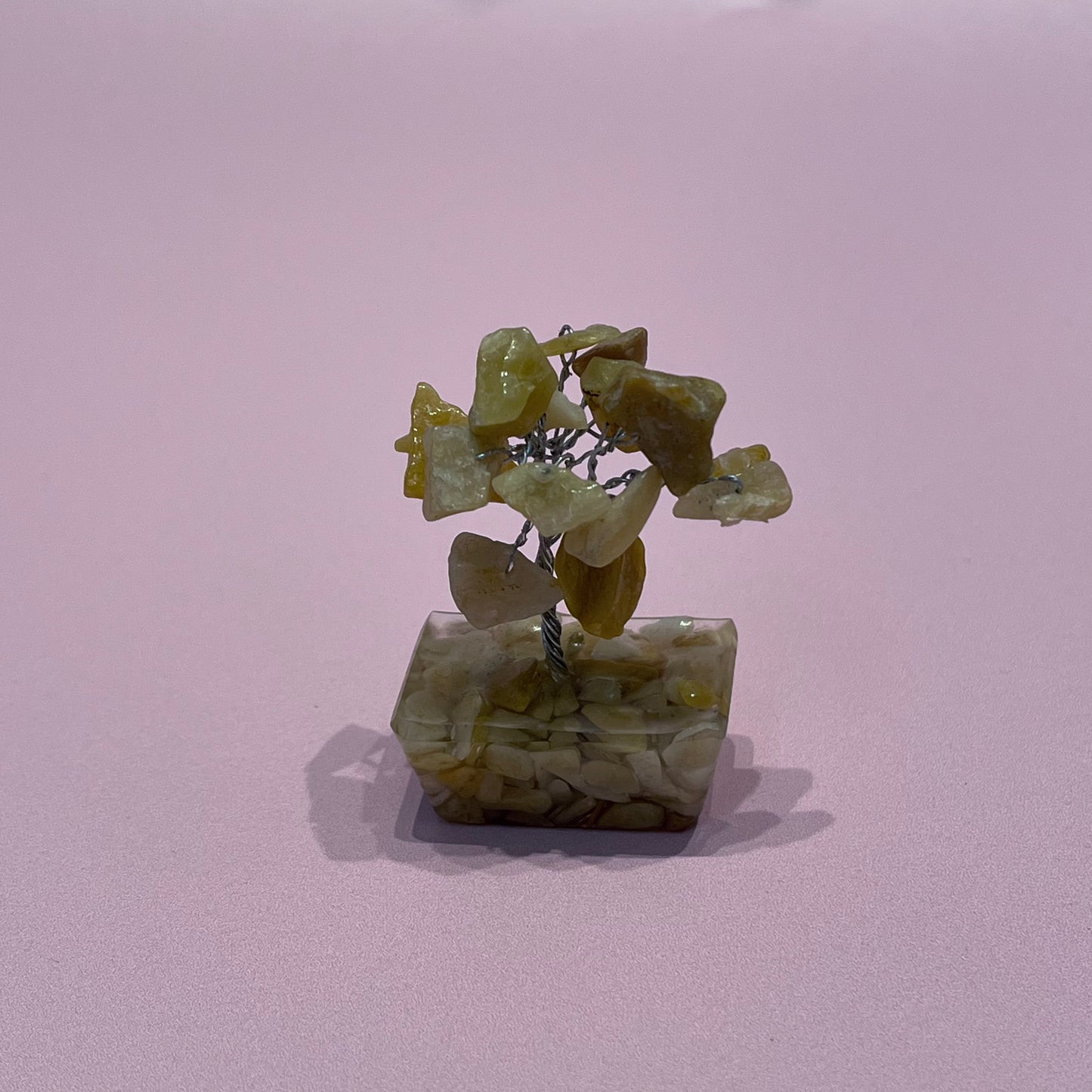 Orange Calcite Chip Tree