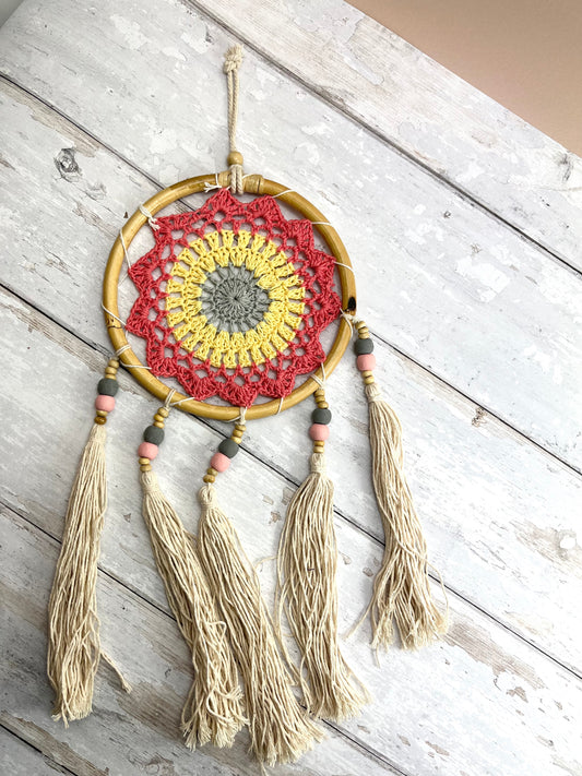 Dream Catcher - Pink And Yellow