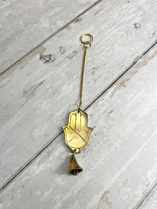 Brass Hamsa Hand Bell