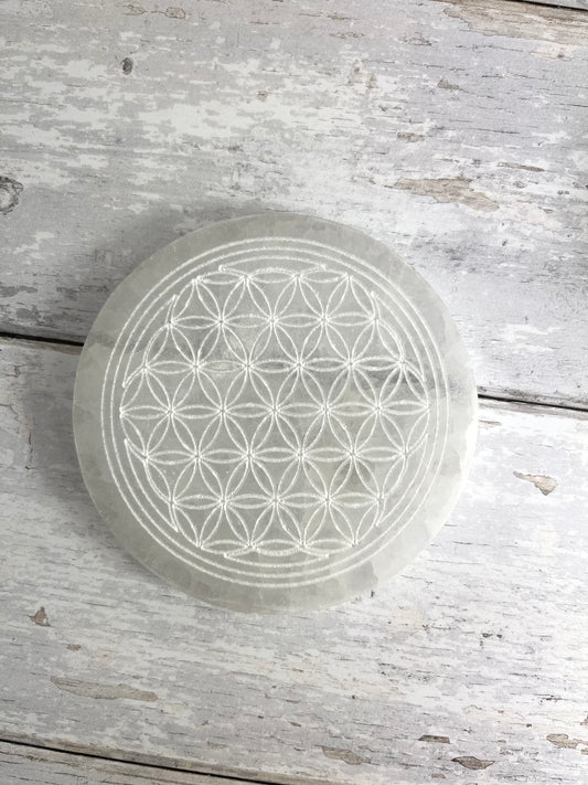 Selenite Round Grid