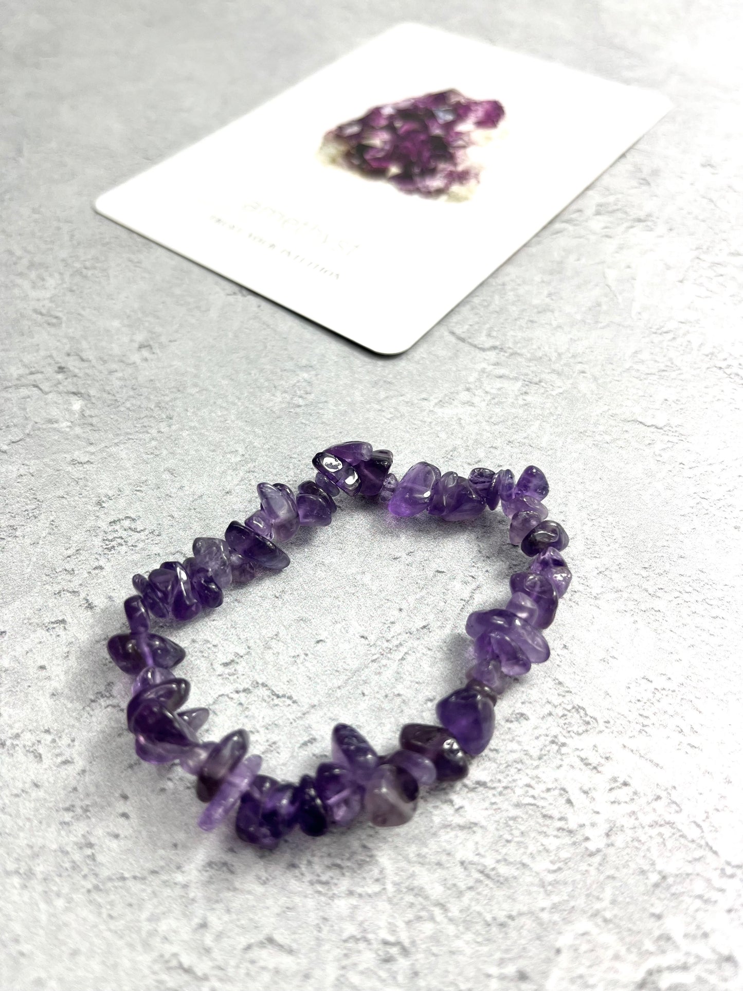 Amethyst Crystal Chip Bracelet