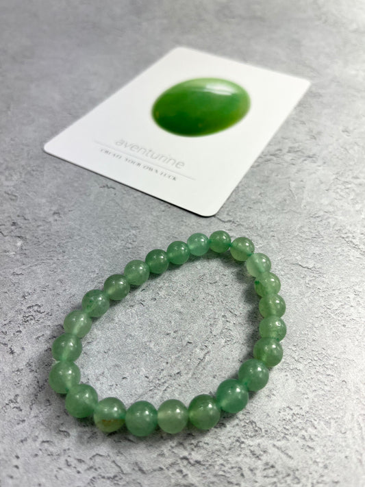 Green Aventurine Power Bead Bracelet
