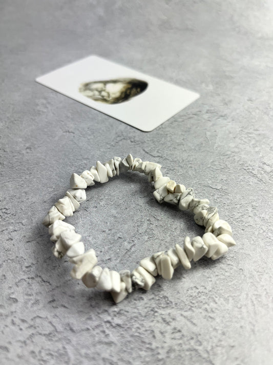 Howlite Chip Bracelet