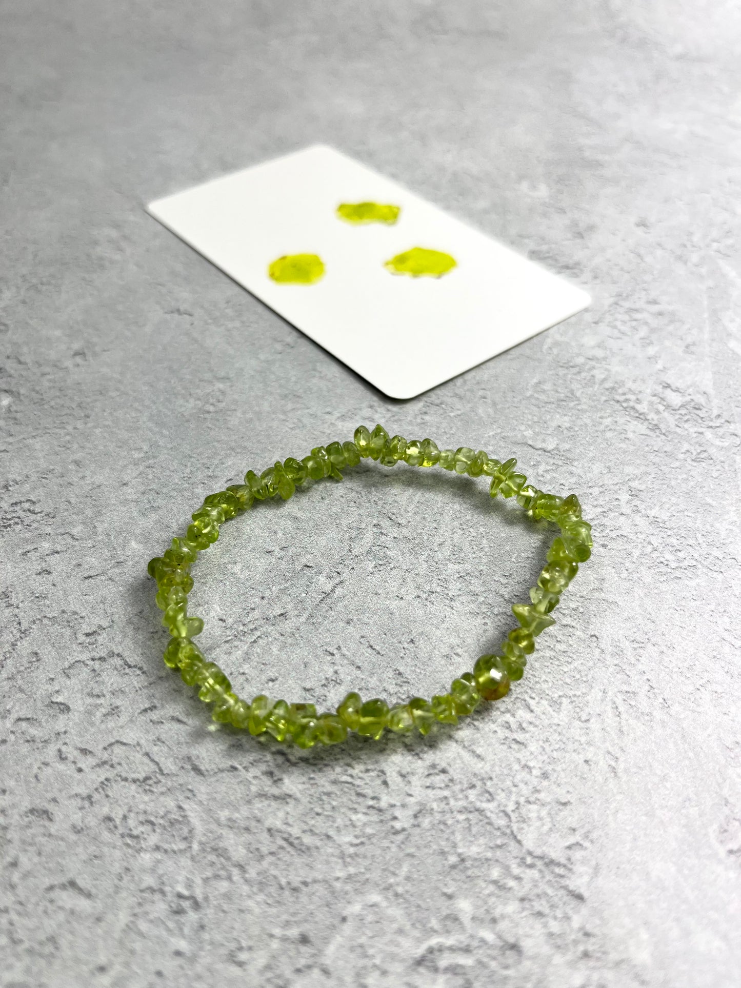 Peridot Chip Bracelet