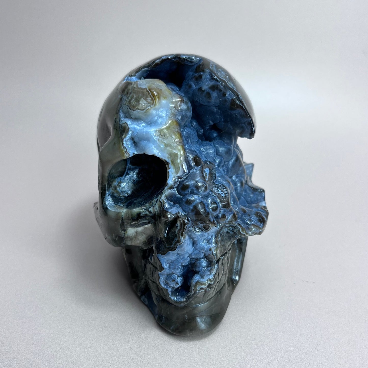 Agate Skull Decor Piece