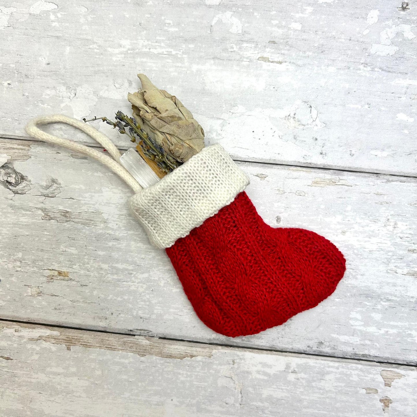 Mini Sage & Crystal Stocking