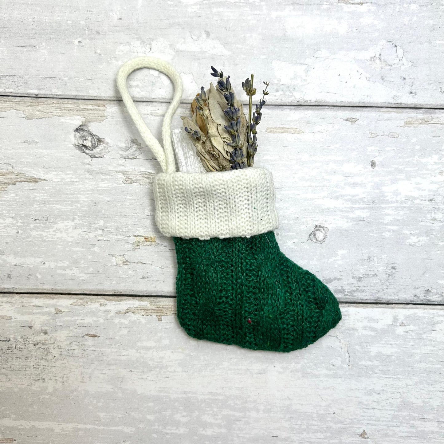 Mini Sage & Crystal Stocking