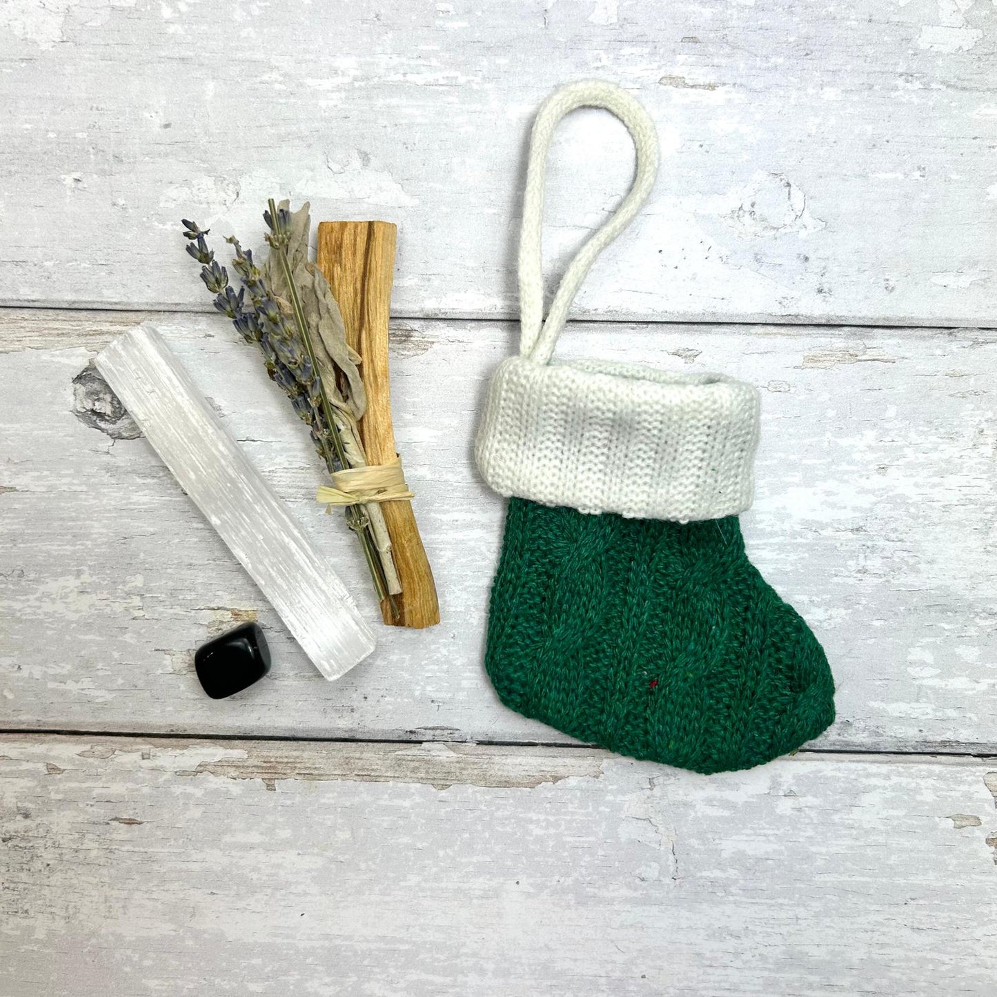 Mini Sage & Crystal Stocking