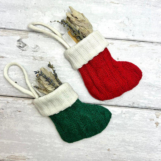 Mini Sage & Crystal Stocking